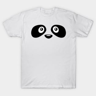 Cute Panda Face Easy Halloween Costume Gift T-Shirt